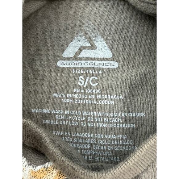 Audio Council Men's Wolf Jam T-Shirt Copyright 2015‎ Sun Faded Gray Size Small - Picture 8 of 8